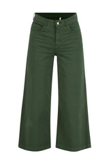 Maxi-Hose High Waist Culotte Leafy Green