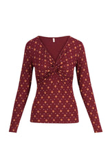 Langarm-Shirt Hot Knot Lacy Flower Power Millefleurs