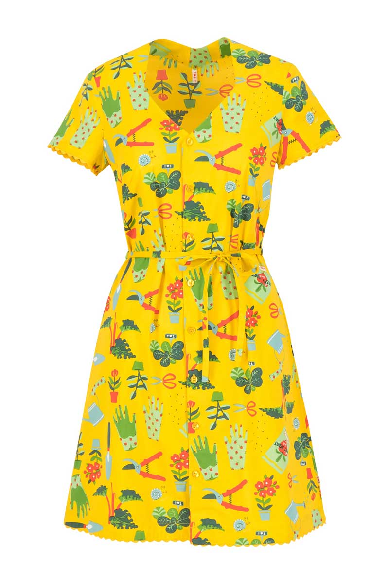 Midi-Kleid Fairy In The Garden Dress mit Let Love Grow Muster von Blutsgeschwister Bild 3