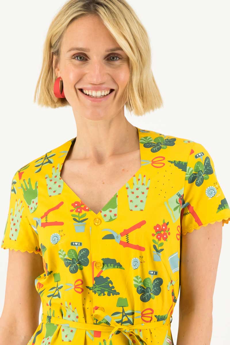 Midi-Kleid Fairy In The Garden Dress mit Let Love Grow Muster von Blutsgeschwister Bild 2