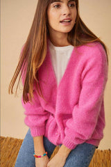 Strickjacke Betani Rose Fluo