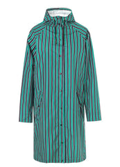 Magpie Striped Rainjacket Pepper Green von Beck Söndergaard