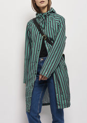 Magpie Striped Rainjacket Pepper Green von Beck Söndergaard