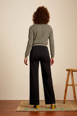 Hose Garbo Pintuck Pants Broadway Black