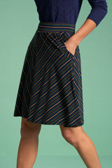 Sofia Skirt Elmore Stripe Black von King Louie
