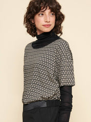 Blouse Noir Ecru von Acoté