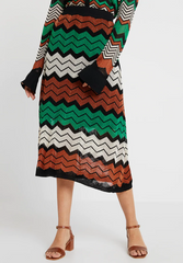 Wave Knit Skirt Blarney