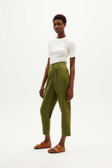 Hose Hemp Rina Pants Forest Green