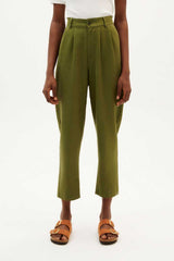 Hose Hemp Rina Pants Forest Green